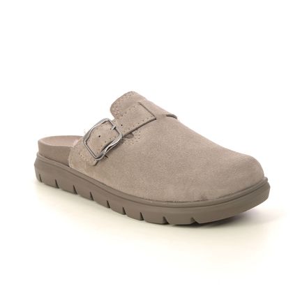 Begg Exclusive Slippers - Light Taupe suede - 14121194W/53 ABBY   BOSTON