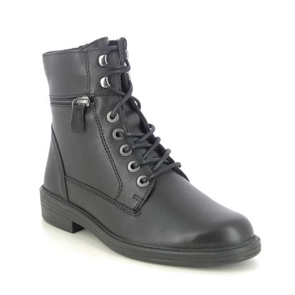 ECCO Soft 2.0 Boot Black leather Womens Lace Up Boots 206523 56723