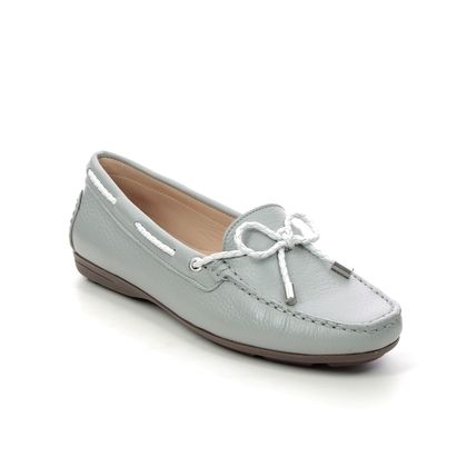 womens grey leather loafers