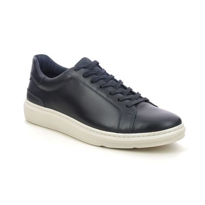 Clarks Courtlite Mode Navy Leather Mens trainers 7347 47G