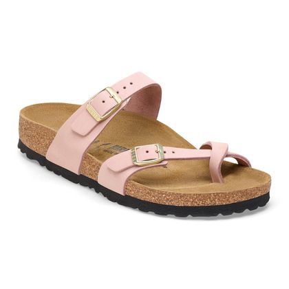 Pink 2024 suede birkenstocks