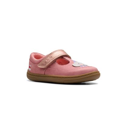 Clarks 1st Shoes & Prewalkers - Pink Leather - 785186F FLASH HATS TB