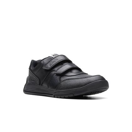 Clarks Boys Shoes - Black leather - 753586F CICASTARORB 2V