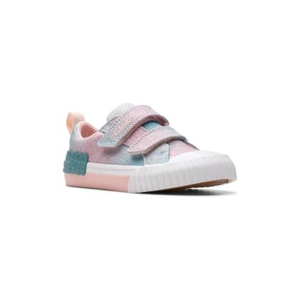 Clarks Doodles Canvas Trainers for Toddlers