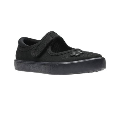 Clarks Girls Trainers - Black - 196496F HOPPER GO GYMIE