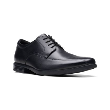 Clarks Smart Shoes - Black leather - 749257G HOWARD OVER TRAM