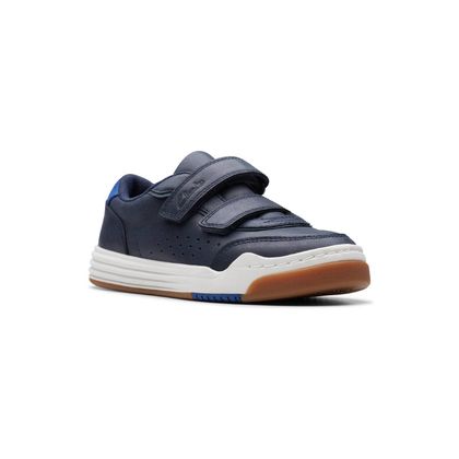 Clarks Boys First and Toddler Shoes - Navy leather - 766607G URBAN SOLO K