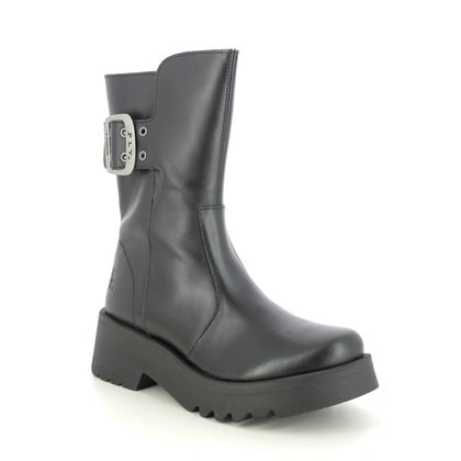 Fly London Mes 2 Petrol leather Womens knee high boots P142913 017