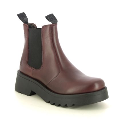 Fly London Chelsea Boots - Wine leather - P144789 MEDI   MIDLAND