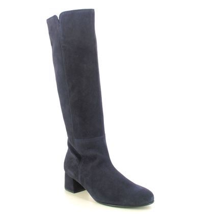 Womens Navy Knee High Boots Begg Shoes