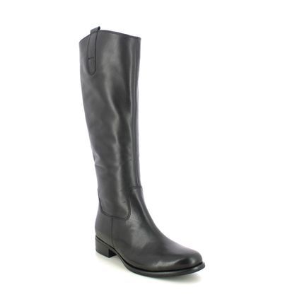 Gabor Knee High Boots - Black leather - 51.649.27 BROOK MED LEG