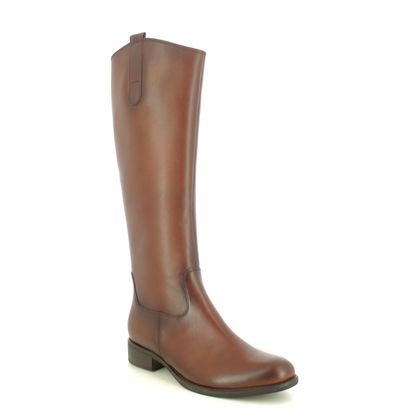 Gabor Match Medium Leg Tan Leather Womens knee high boots 31.859.24