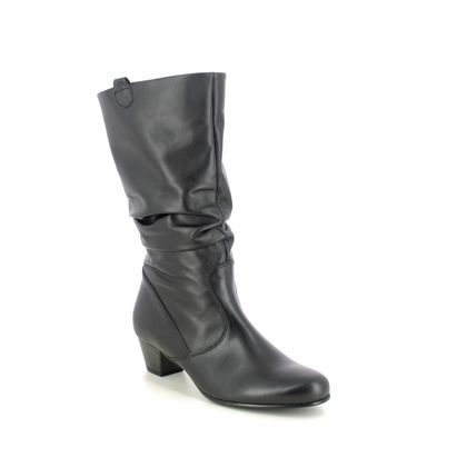 Gabor Mid Calf Boots - Black leather - 56.072.57 RACHEL ROUCHE