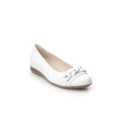 Gabor Sabia WHITE LEATHER Womens pumps 22.625.50