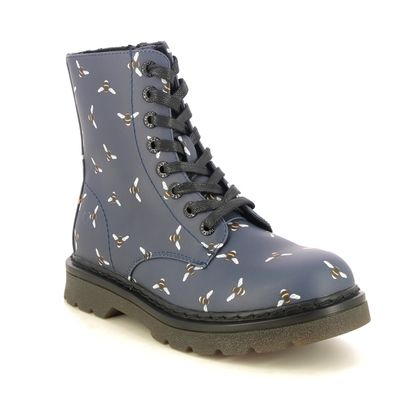 Heavenly Feet Biker Boots - Navy - AB0003831/70 JUSTINA 2 BEE