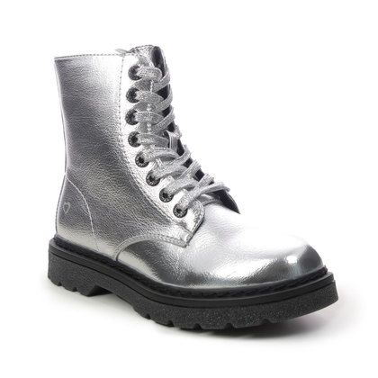 Heavenly Feet Biker Boots - Silver - AB0003831/01 JUSTINA 2 METAL