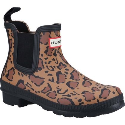 Hunter Wellingtons - Leopard print - WFS2255RMA Original Chelsea