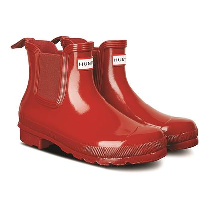 Hunter Wellingtons - Red - WFS2078RGLMLR Original Chelsea Gloss