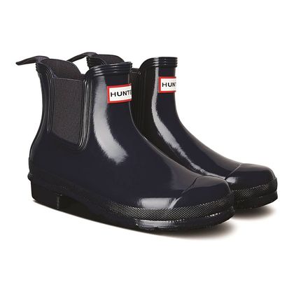 Hunter Wellingtons - Navy - WFS2078RGLNVY Original Chelsea Gloss