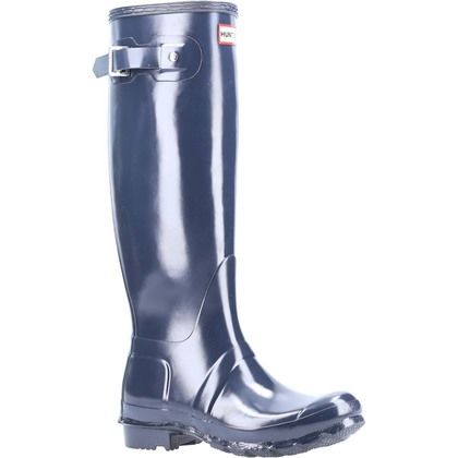 Hunter Wellingtons - Navy - WFT1000RGL Original Tall Gloss