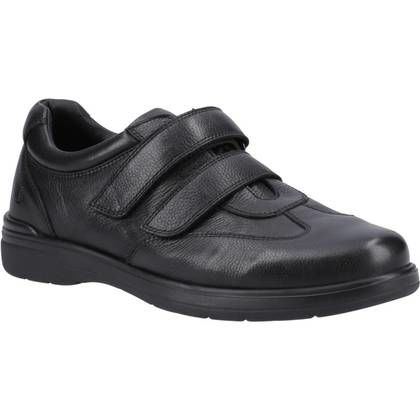 Hush Puppies Mens Riptape Shoes - Black - HP-39652-74036 Magnus