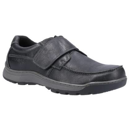 Hush Puppies Mens Riptape Shoes - Black - HPM2000-117-1 Casper