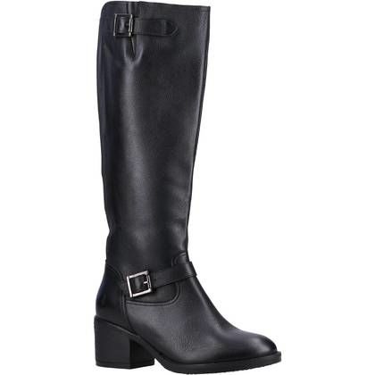 Hush Puppies Knee High Boots - Black leather - HP-37865-70565 Heidi