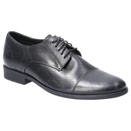 Hush Puppies Smart Shoes - Black - HPM2000-75-1 Ollie Cap Toe