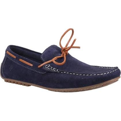 Hush Puppies Slip-on Shoes - Navy - HP-36714-68554 Reuben Boat Shoe