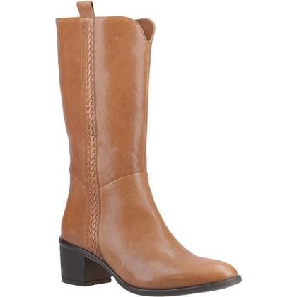 Hush Puppies Mid Calf Boots - Tan - HP-39776-74317 Whitney