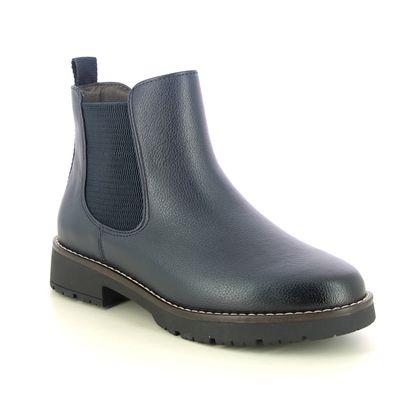 Womens Navy Ankle Boots Begg Shoes