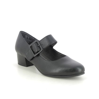 Jana Court Shoes - Black - 22362/41001 WALLACE BAR LMJ