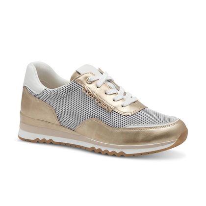 Marco Tozzi Trainers - White Gold - 23731/44/137 BONALLO LOIRA