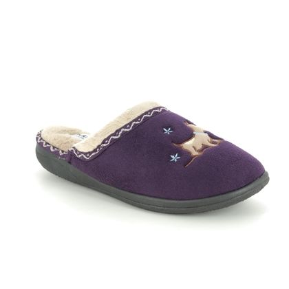 Padders Slippers - Purple - 0479-95 SCOTTY EE FIT