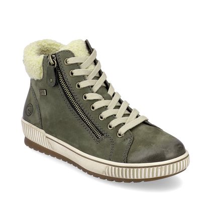 Remonte Hi Top Boots - Khaki - D0770-54 TANALOFU TEX