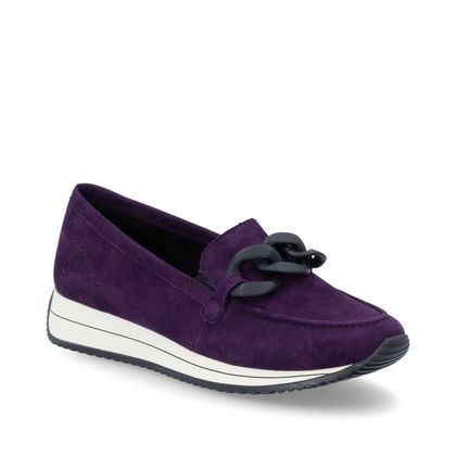 Remonte Loafers - Aubergine Suede - D0H10-30 EDIFACTOR