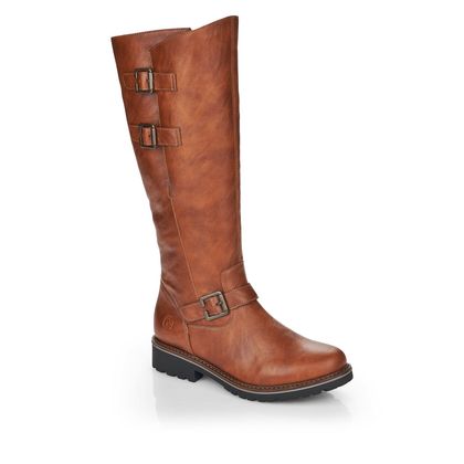 Remonte Knee High Boots - Tan - R6590-22 INDAH SHEARLING