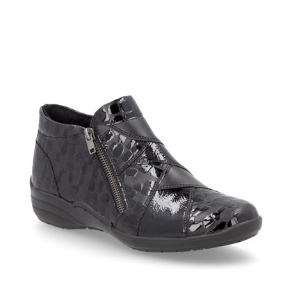 Remonte Ankle Boots - Black patent - R7674-04 BERTA BOOT ZIP