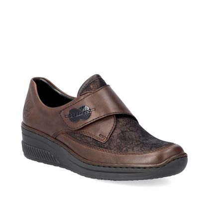 Rieker Comfort Slip On Shoes - Brown - 487C0-25 BOCCIVEL