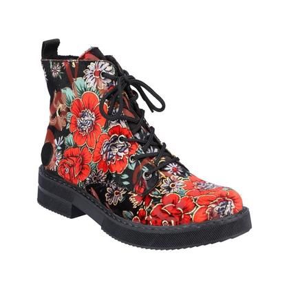 rieker floral ankle boots