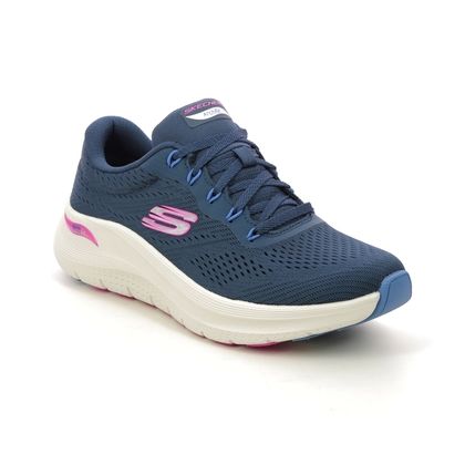 Skechers Bobs Squad Wide NVY Navy Womens trainers 32504W