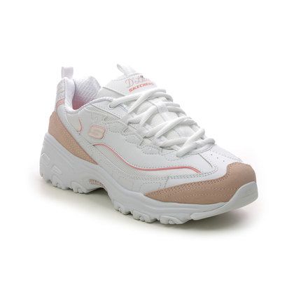 Skechers Trainers - White Orange - 150231 DLITES