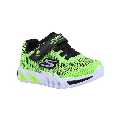 Skechers Boys Trainers - Lime Black - 400137N Flex-Glow Elite - Vorlo