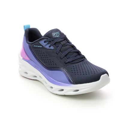 Skechers Bobs Squad Wide NVY Navy Womens trainers 32504W