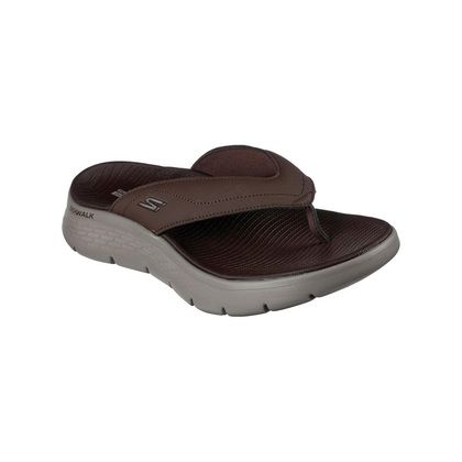 Skechers Go Walk Tp CHOC Chocolate brown Mens sandals