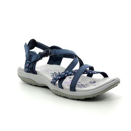 navy skechers sandals