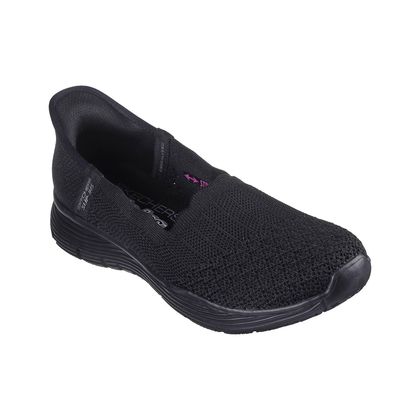 Skechers Comfort Slip On Shoes - Black - 158980 SEAGER SLIP INS