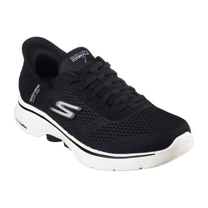 Skechers Trainers - Black white - 216648 SLIP INS GO WALK 7 BUNGEE