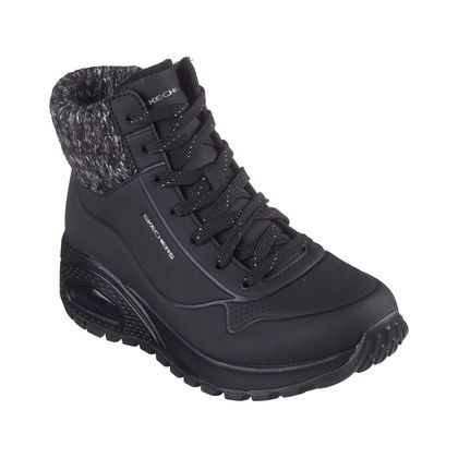 Skechers Hi Top Boots - Black - 167988 UNO RUGGED KNIT