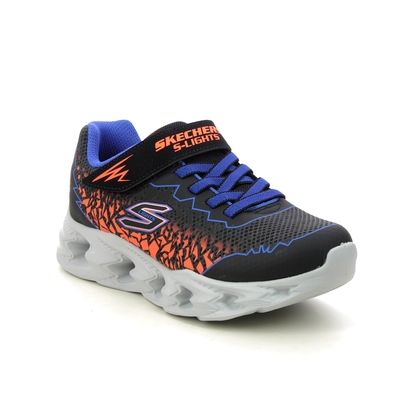 Skechers Boys Trainers - Blue Black Orange - 400603L VORTEX JUNIOR